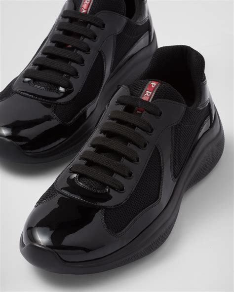 original prada patent leather sneakers|prada sneakers patent leather women.